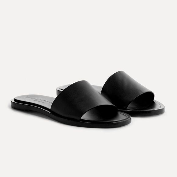 Common Projects Shoes - Woman by Common Projects Black leather Slide Sandals